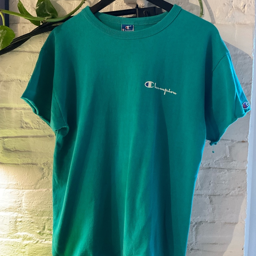 Vintage Champion Heritage Teal T-Shirt (L)